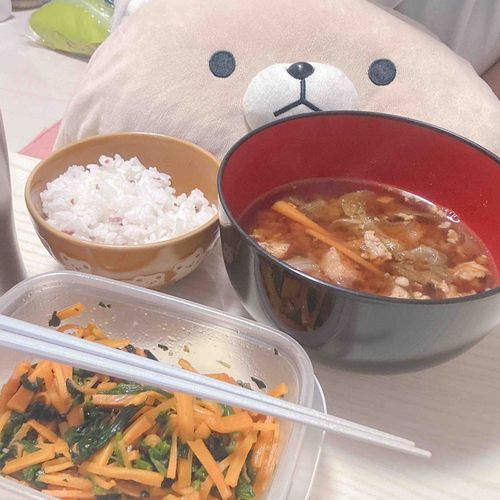 ごはん 
れたすのおみそしる おいしい