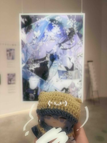 すてきなてんじをみにいった✨️
（これは大好きな方の作品を見れて感激している図）