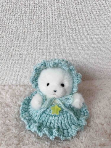めいちゃんに編んでもらったんだ🧶