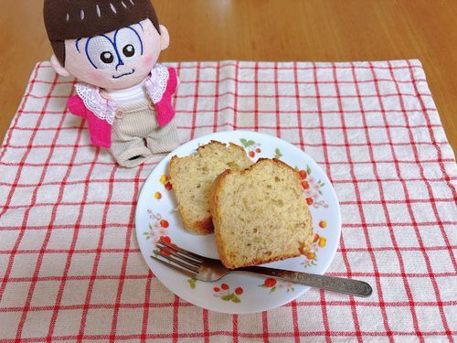 バナナケーキを作るのをお手伝いしました🍌
