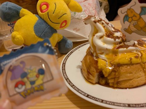5月某日　はれ
コメダ珈琲でやってたポケモンコラボに行ってきたマク〜
マクノシタイメージのものを食べようと思ってたけど、おかげ庵限定だったマク…
チャームは見事マクノシタバージョンをゲットしたマク！👍️