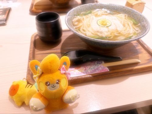 うどん〜！とパモたん！
