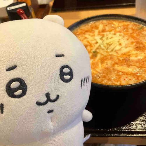 なんかからいらーめんだよ
でもめんがちゅるちゅるなんだ！
こんにゃく…めん？ってやつだよ
からいけどちーずといっしょにたべるとおいしー