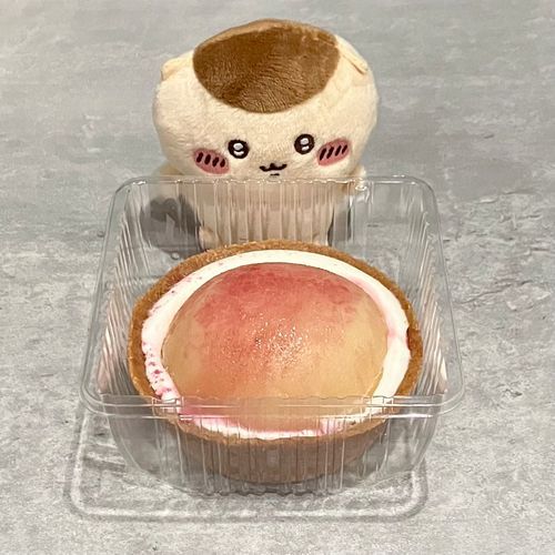 毎年売ってるらしいんだけど今年初めて食べたローソンの桃のタルト🍑めちゃめちゃおいしい🍑コンビニスイーツってちょっと甘いもの食べたい時にちょうどいいサイズ。