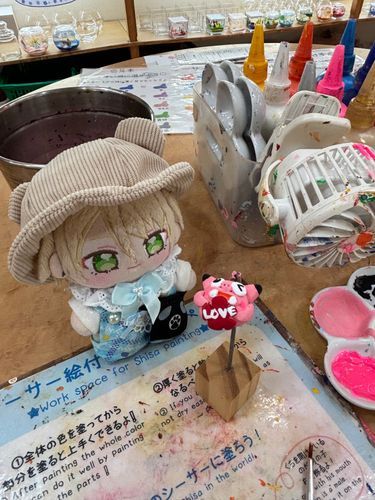 シーサーの絵付け体験もしたよ🎶
ちいこいねぇ꒰(՞..◜ヮ◝..՞)꒱