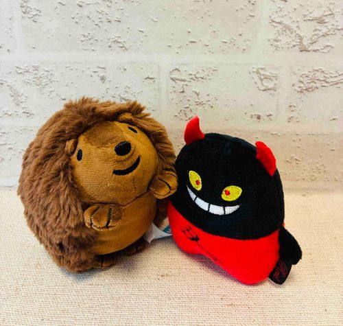 あたらしいおともだち、あくまくん。こんにちは、ぽく、おはぎっていいます！よろしくね。
👿イヒヒおまえモフモフだな、仲よくしような！