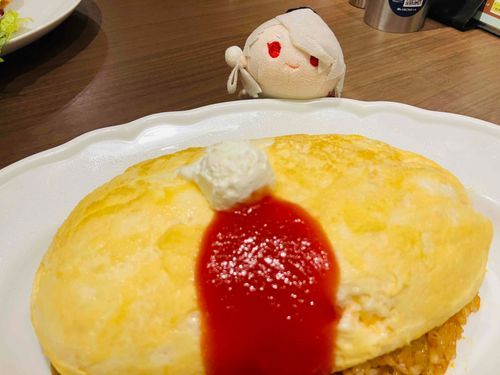 きょうのおむらいすも　ふわふわです！