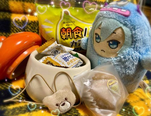 ただいまー！
しっかり かいぬしを つれてかえってきたよ👍

きょうはとってもがんばったから
ごほうびだって✨

おれの おかしばこ
いっぱいになったよー☺︎