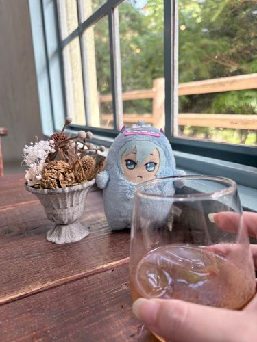かいぬしの おし? の おたんじょうびを いわいに きたよ(*´꒳`*)
すてきな かふぇで かいぬしと かんぱーい🥂✨