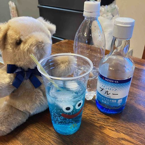 🧸みるくだよ〜
マックとドラクエのコラボのやつ、ドリンクだけ飲んだんだけど容器がかわいすぎたから、容器を洗ってお家で量産するよ🩵🥰