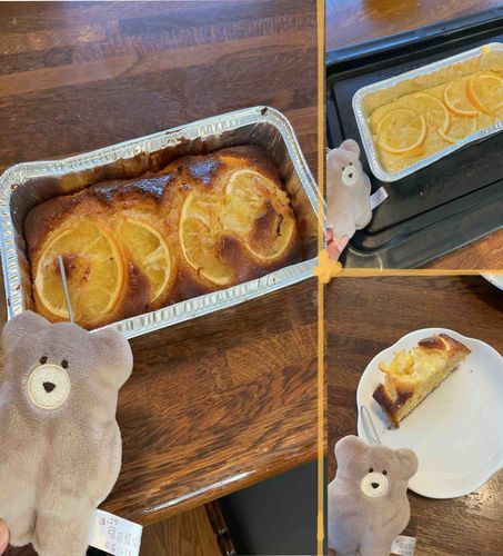 🐻みんなやっほー！らてだよ！
レモンのパウンドケーキ？を主と焼いたよ〜🍋🧁
ちょっと焼き色付きすぎちゃったかもだけどカリカリでおいしかったからOKっ！！👌