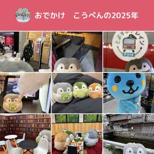 ことしはたくさんおでかけして、ごはんもいっぱいたびたなぁ…！らいねんもたくさんみんなとなかよくしたいんだよ〜！よろしくだよ〜！！