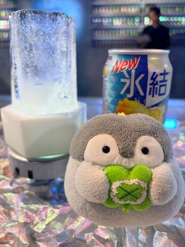 ひょうけつ🧊のおさけの🍶いべんとにいったよ！
ぼくはあかちゃんだからのめないけど、おへやがすずしくてきもちい〜🐧