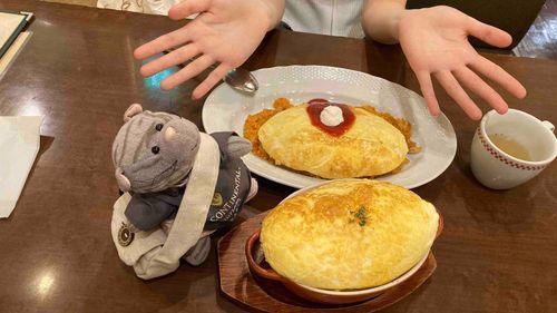 美味しいオムライスなのにゃあ〜！