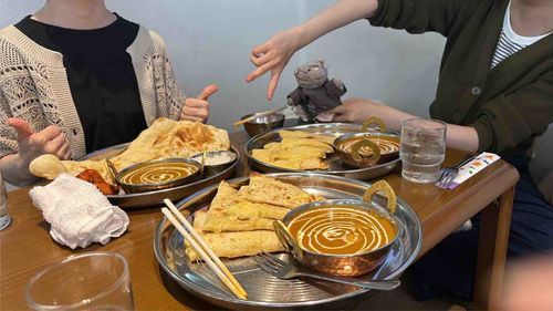よよとよよのおともだちと、インドカレーをはじめて食べたのにゃ！！