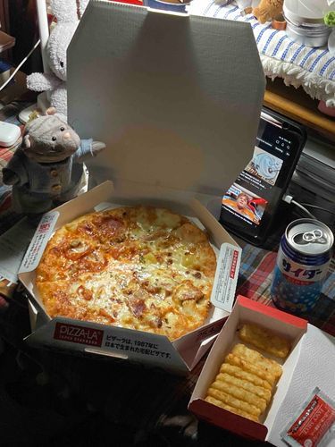 みんなお久しぶりだにゃあ
ピザ🍕食べたのにゃ