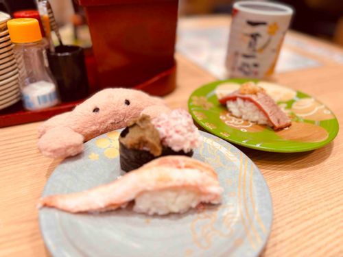 きょは きゃいぬしの ばすでーだって🎂まわるケド、ちゅもんから にぎってくれるおすし🍣
…って、かにやん！！
ねぇ、それは きゃにデス？？！！