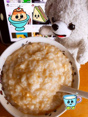 レンジがこわれちゃったから　かいぬちは　お冷ごはんで　おじや👍
ぼく　おじや　たべるの　はじめてだよ🐻‍❄️
いただきます🙇