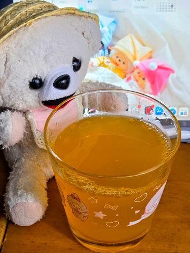これは業スーの　パッションフルーツジュースだよ🍹
酸味と　トロピカルなジューシーさが　たまらないよ
