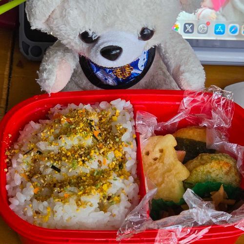 今日の　お弁当は　ちいかわふりかけだよ～❣️