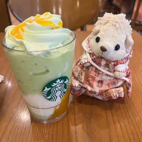 お花見たあとはスタバで休憩したよ！メロンフラペチーノ大好きだから期間中にいっぱい飲みたいな～🍈