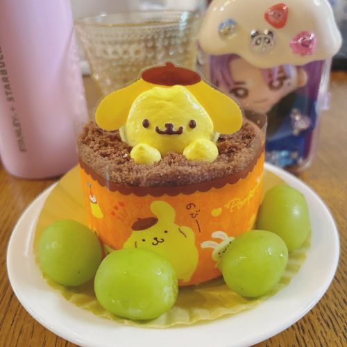ポムポムプリンちゃん
シャインマスカットを添えて
🍇🍇