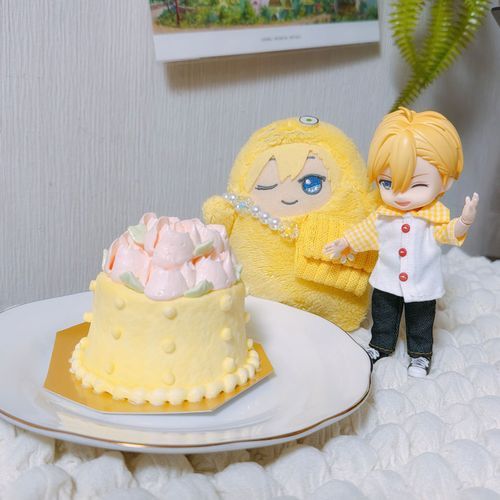 きゅーとな けーきを いただきましたよ😋