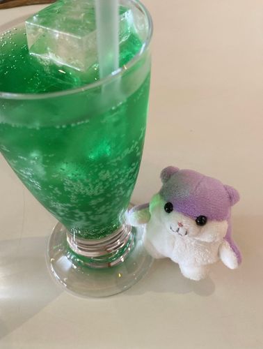 メロンソーダ飲んだ！