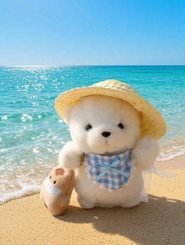 きょうぽむ、みんなとうみにいったの。
このうみは、ぐろーくっていうのがつくったみたいだよ。
みんなおぼうちかぶっていったよ👒