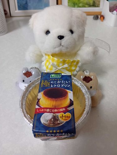 かたいぷりんをままがかったから、ぽむにもわけてもらったよ🍮
おにいちゃもたべちゃちてもらてたち、おいちかったよ🍀