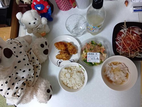 昨日はおにいちゃのいちさいの、誕生日だったよ。去年フリマでお迎えちたんだって。
ままのつごうでケーキはないから、アイスクリームを買ってきたら、コウペンちゃんたちもやってきて、みんなでたべてお祝いちたよ🎂