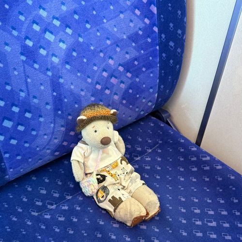 おりこうさんにすわってる🚃
だれかきたら ゆずる