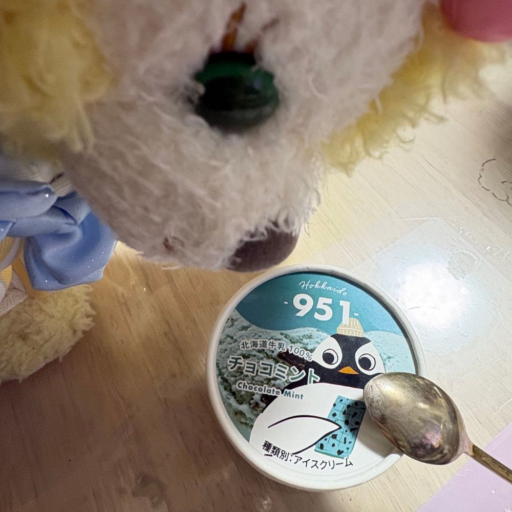 こんぺいとう！🌸みんとあいす🐶🍀初めて食べたけどすーすーでおいしいね