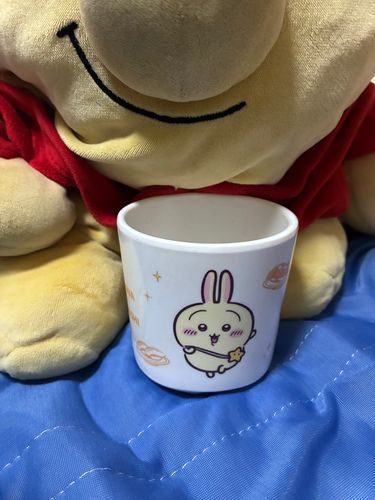 ちいかわのうさぎさんの湯のみ〜！！
人がたくさんで大変だったみたいだよ、店員さんすごいね🧸🍯