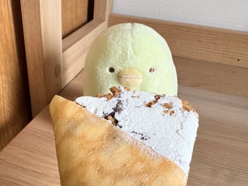 ジェラピケコラボを機にザ・クレープを食べるようになったよ🍨🤍