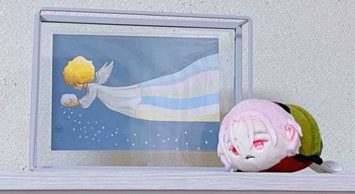 かしらが「やなせたかし展」でかったぽすとかーどだって。かわいいね🐶