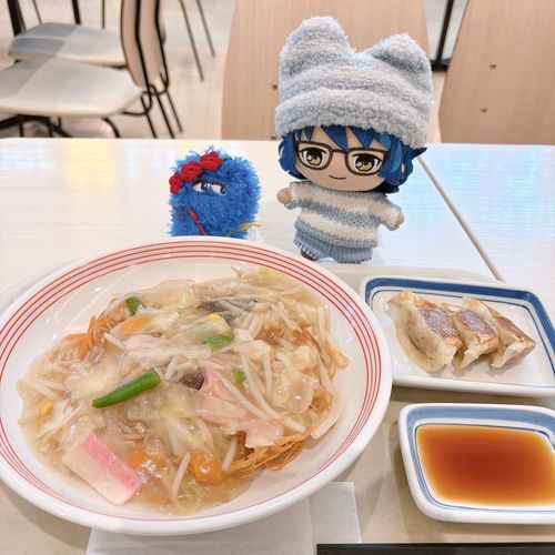 皿うどんにはお酢をたっぷりかける派です〜💙