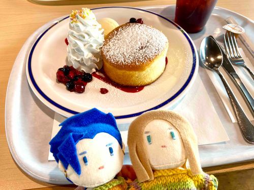 鉄博のパンケーキだよ　なんかカステラっぽい食感で割と好きだよ