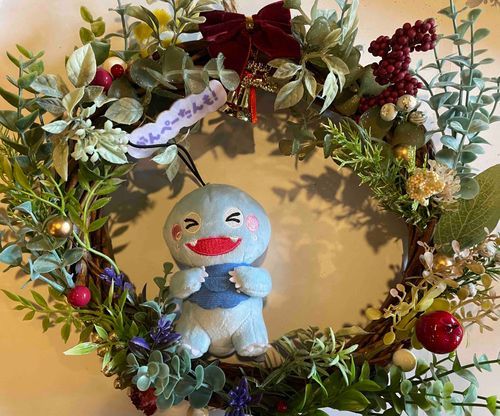 クリスマスリースを手作りしたんだ🎄
作るの楽しかった〜🪄︎︎✨