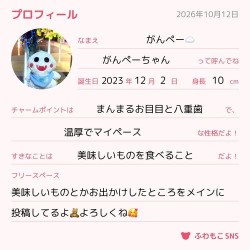 誕生日はこのアカウントの初投稿日にしたよ🧸



充電期間で心身メンテナンス中 ꕤ
マイペースに生息中 なんだ💤🩷
返信が遅くなってしまうことがあるんだ😣ごめんね💦