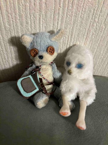 新しいお友達のしらこちゃん〜…なになにぃ〜？
「キュウッキュ！」
ふむふむ、よろしくだってぇ〜