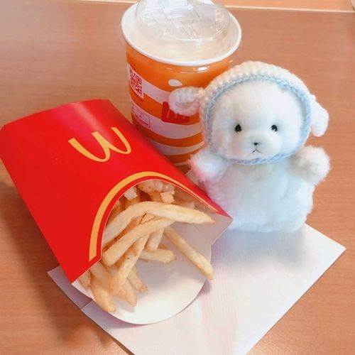 主のお母さんが、差し入れに持ってきてくれた、ぽて！！🍟❤