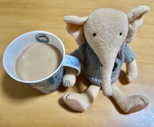 休憩しよ ・し・
Let's have a break.