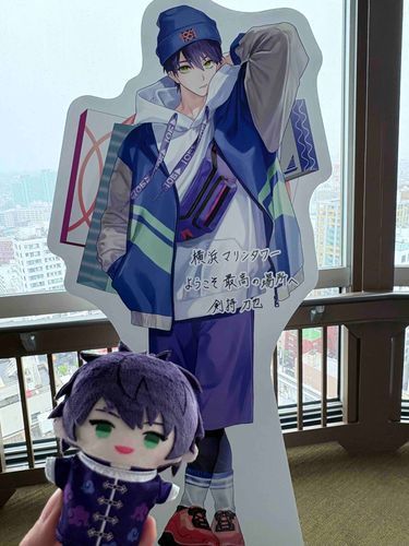横浜マリンタワーでボスをしているかっこいいぼくです