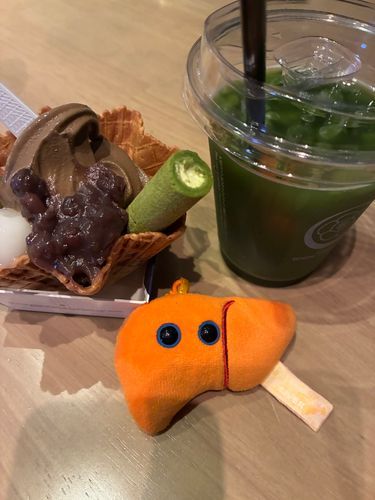 甘い和菓子とお抹茶を頂いたんだよ✨️雅だあ〜🍵