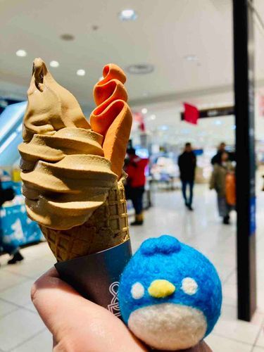 紅茶ソフトクリームも堪能したざんす。