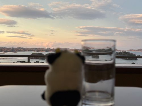 松島に行ってたんだよ、
農場を飛び出して黄昏うしっピー