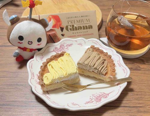 ティータイムにケーキとプレミアムガーナねり！
プレミアムな味だったねり🧡
