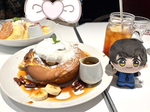 ふわとろチーズパンケーキを食べに行ったよ〜⭐️
名前のとおり、ふわとろだった⭐️
しあわせ💛