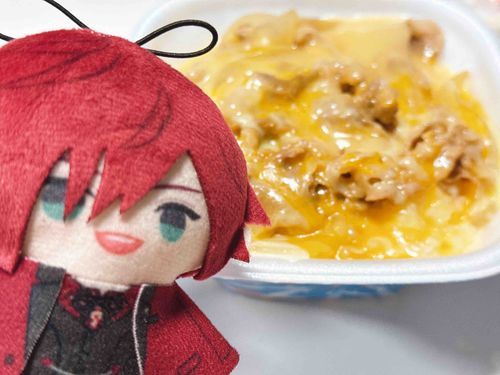 久しぶりに食べるチーズ牛丼は美味しいね〜！
だいぶ遅れたけど誕生日おめでとうだね〜